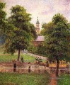 église à kew 1892 Camille Pissarro paysage